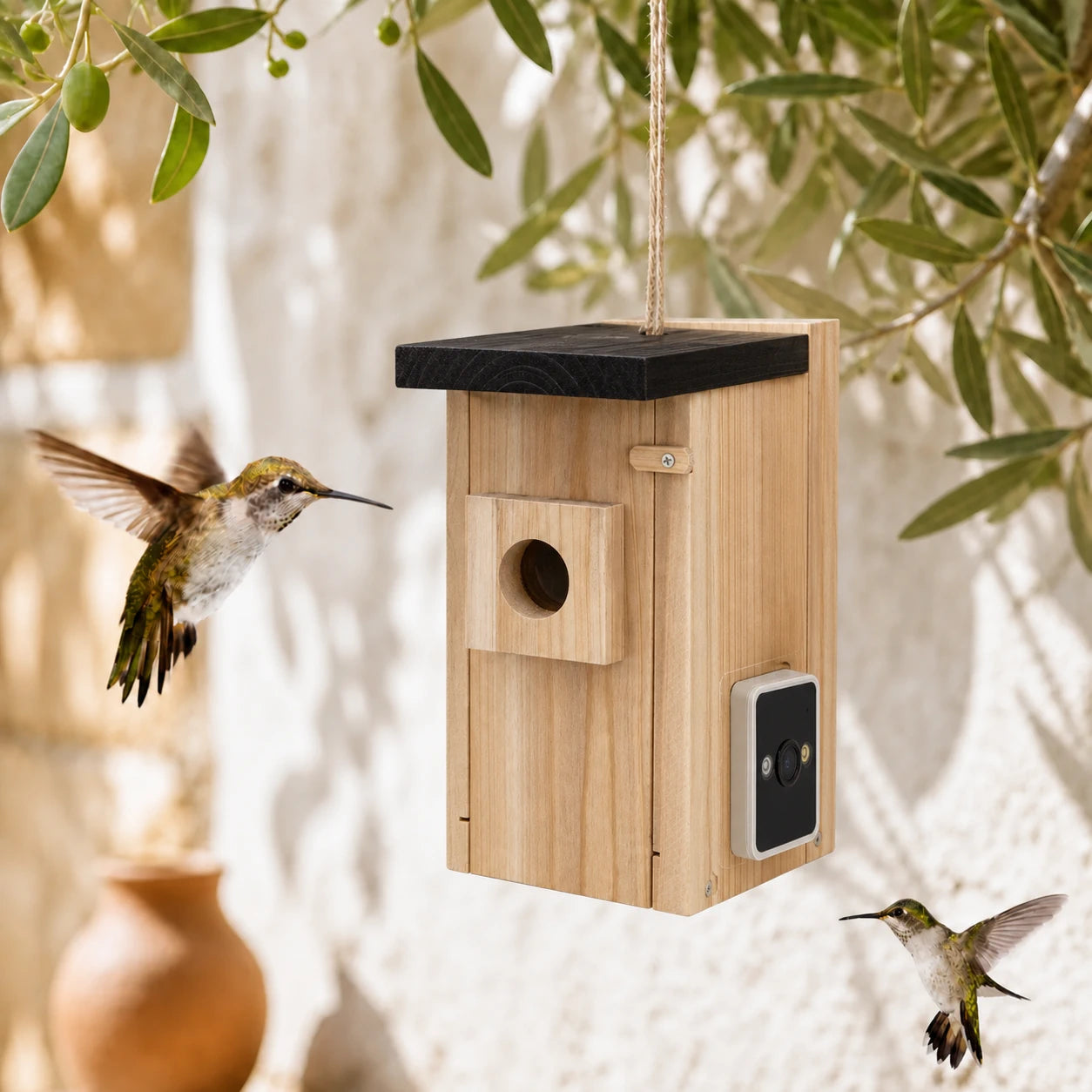 Birdhouse camera solar