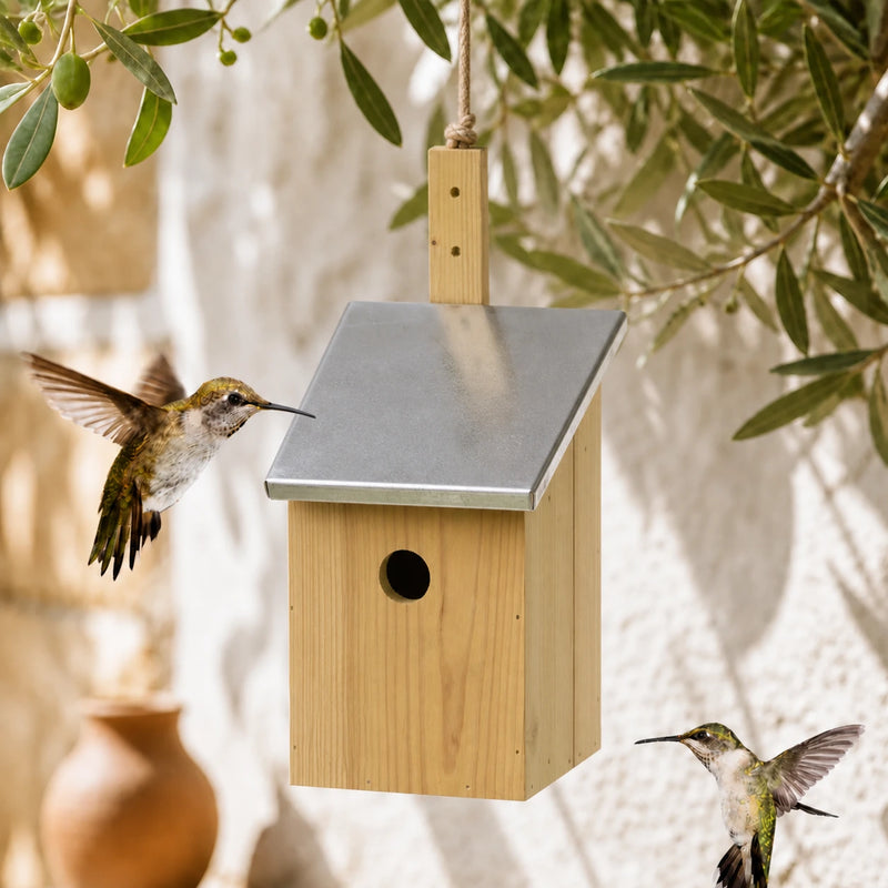 Birdhouse mirror