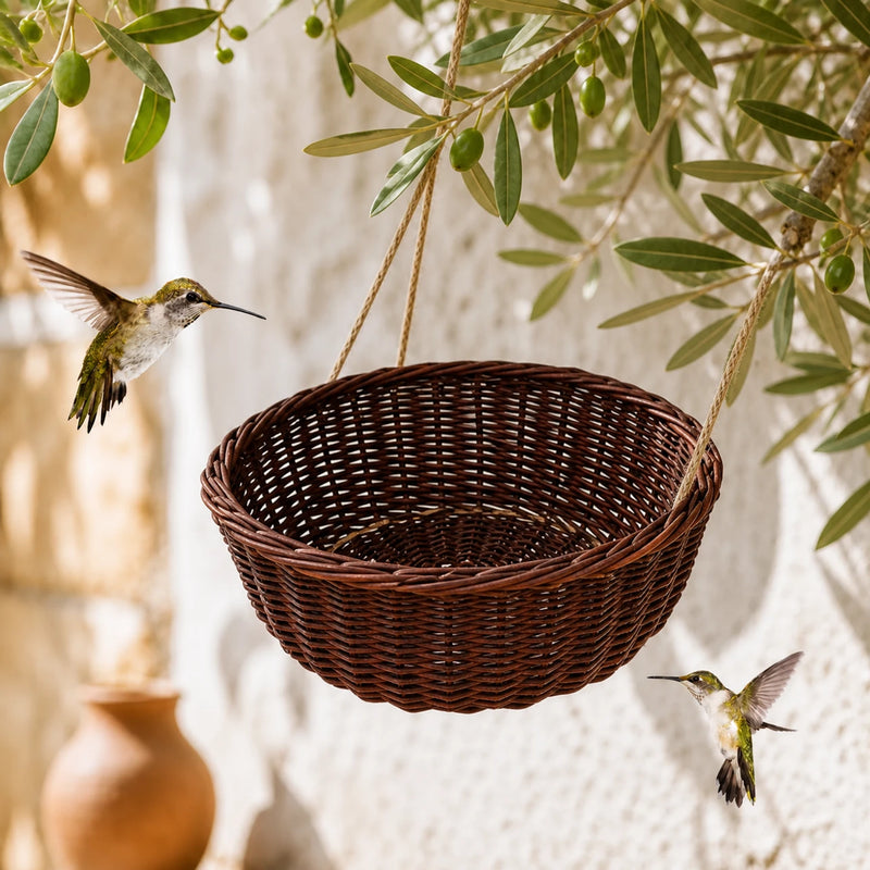 Birdhouse in willow anthracite