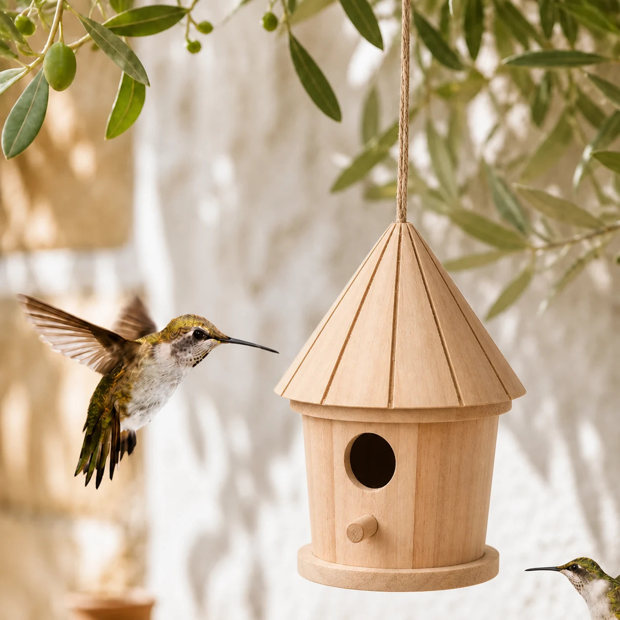 Birdhouse tower conical