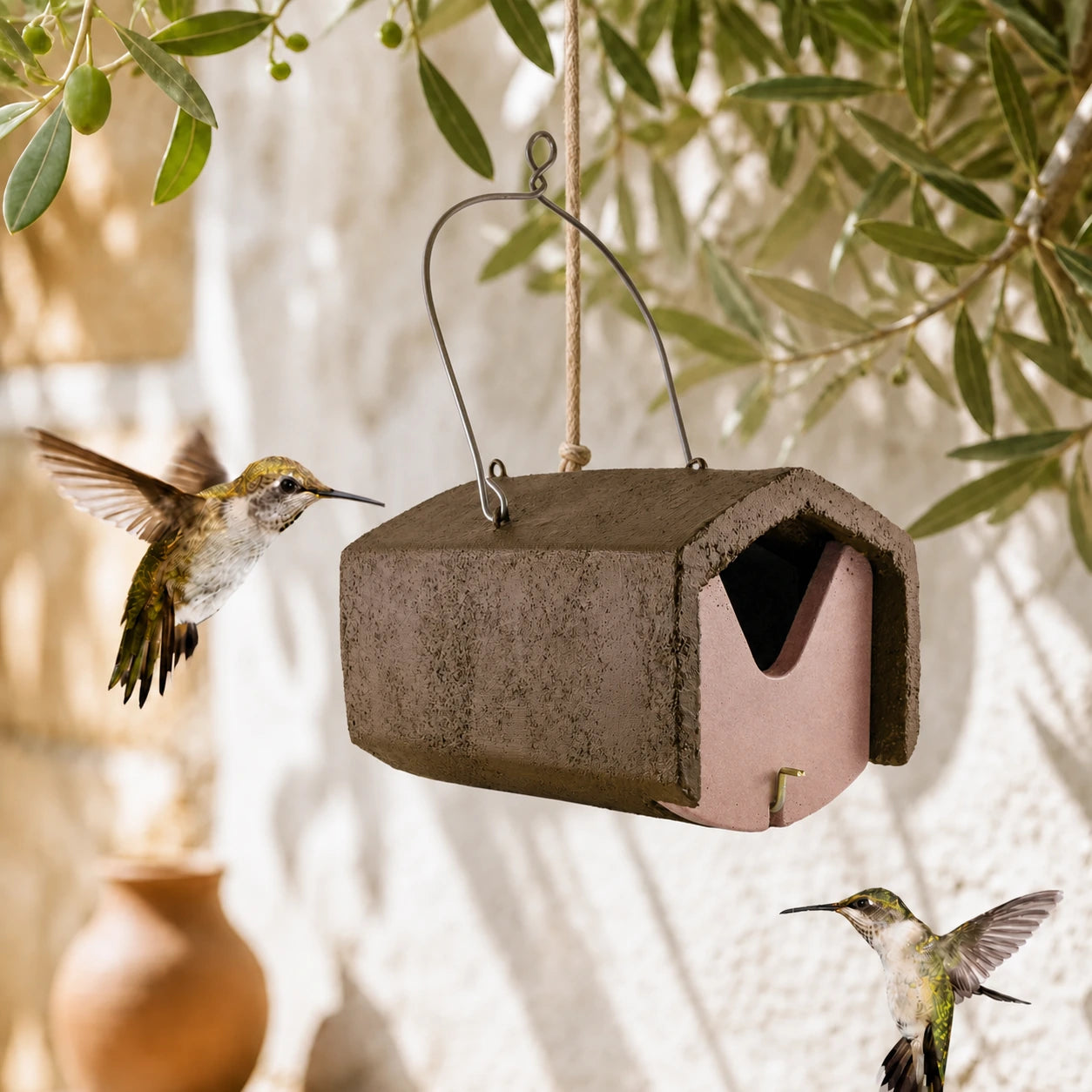 Birdhouse semi-open predator-resistant