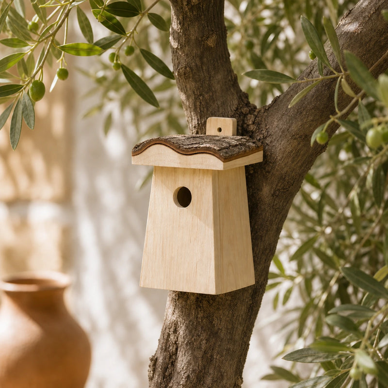 Birdhouse cabin in birch