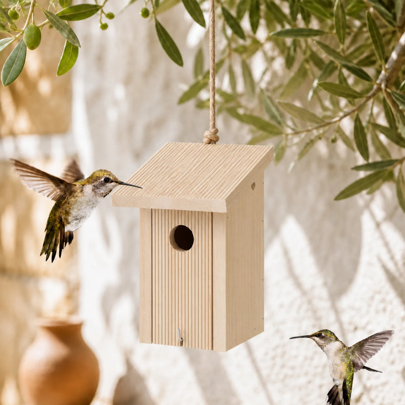 Birdhouse compact with front grooved 30 mm
