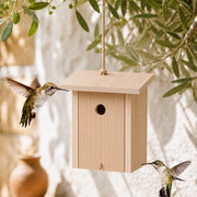 Birdhouse groove with roof sloping