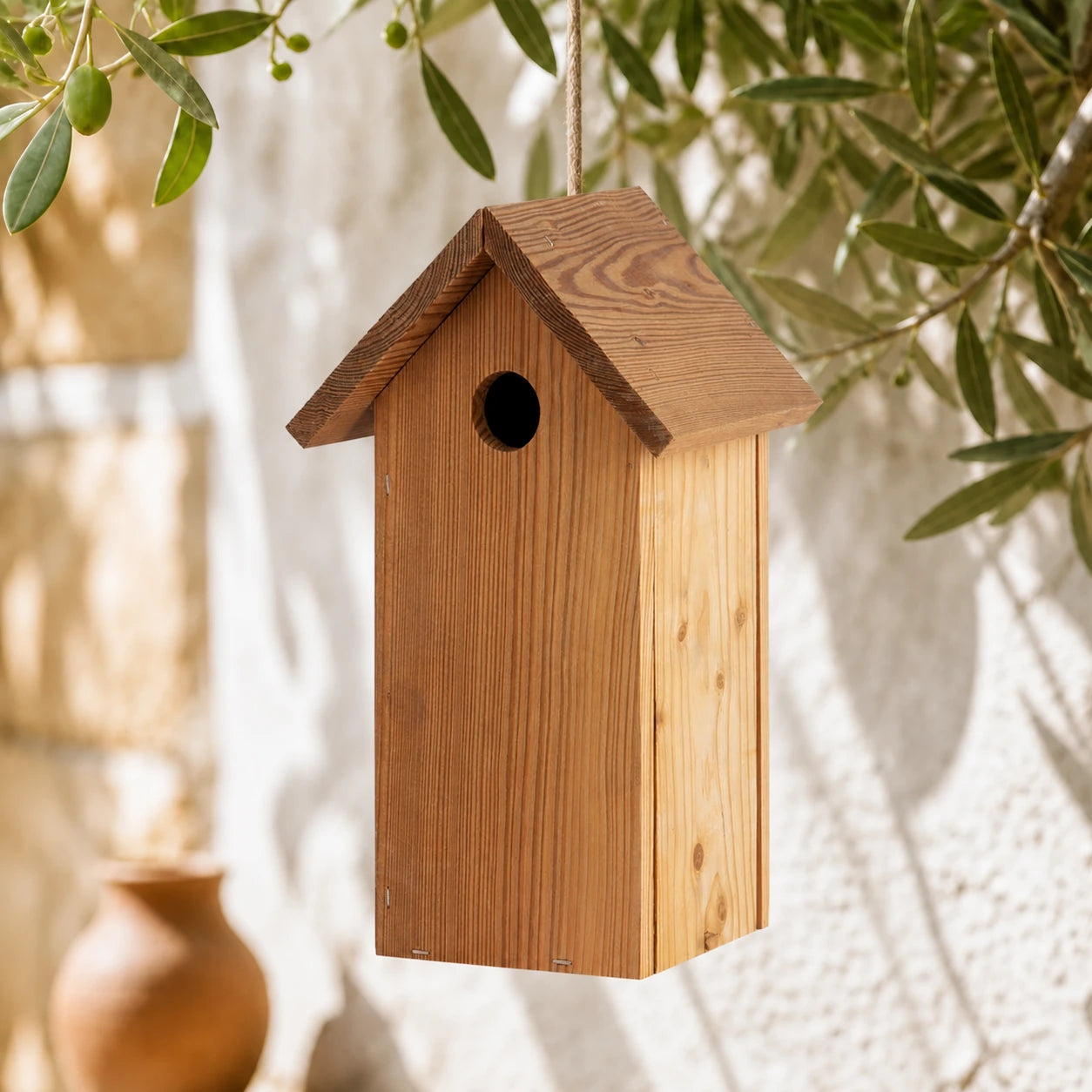 Birdhouse Douglas-fir with entrance round