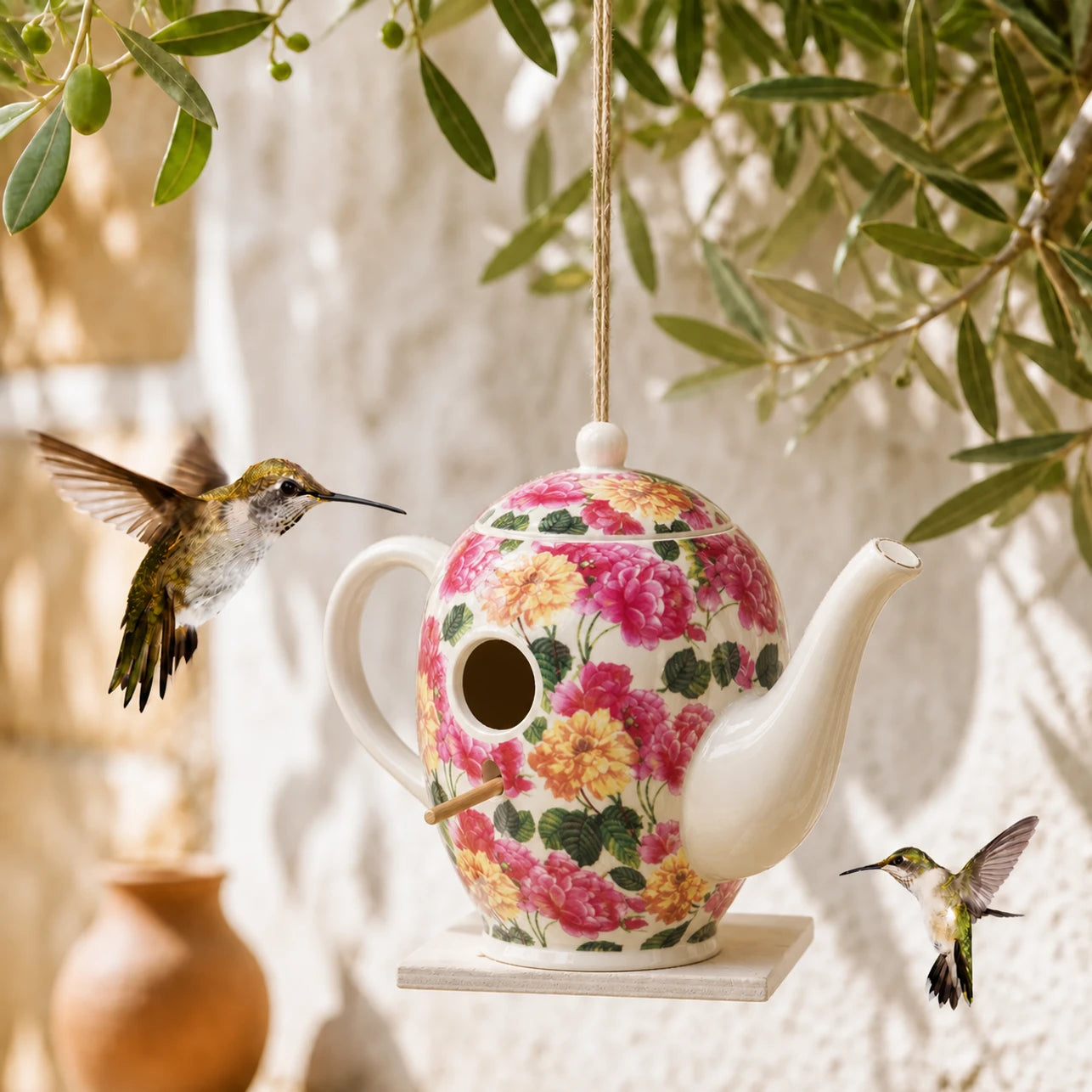 Birdhouse in ceramic