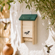 Bat box with green roof