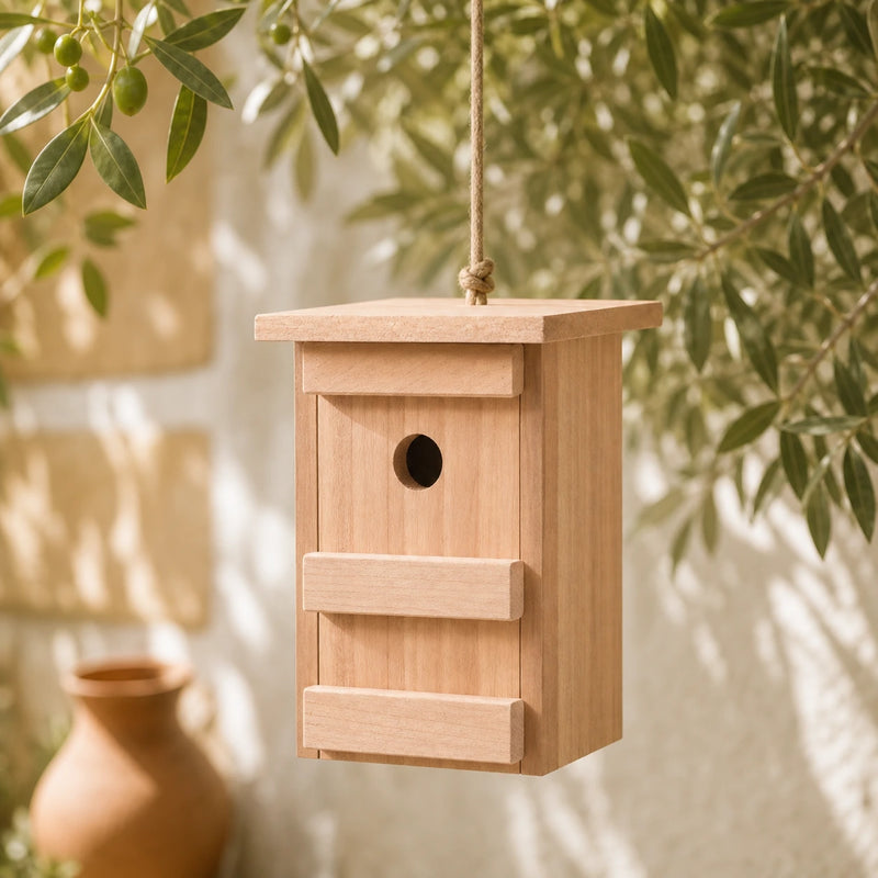 Birdhouse orange with front removable