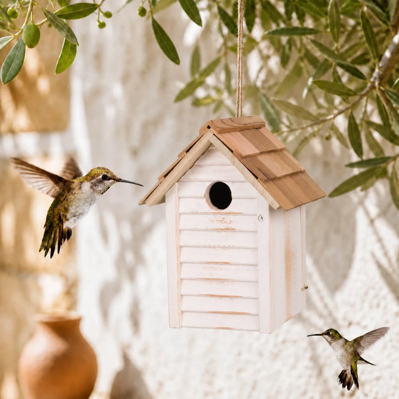 Birdhouse in wood 18 × 24 × 15 cm