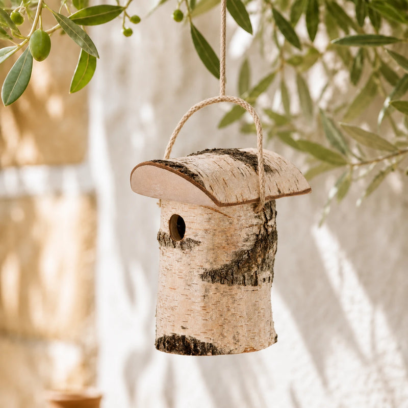 Birdhouse in birch small model