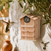 Birdhouse in wood of fir