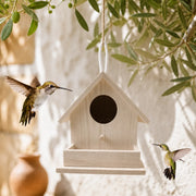Birdhouse platform white