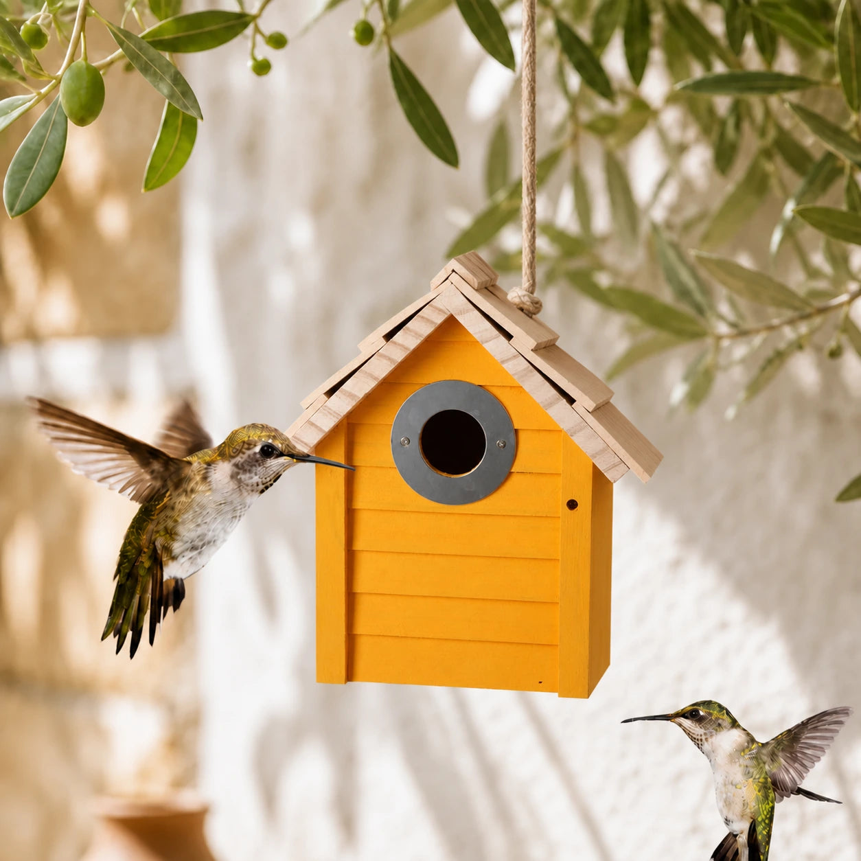 Birdhouse orange compact