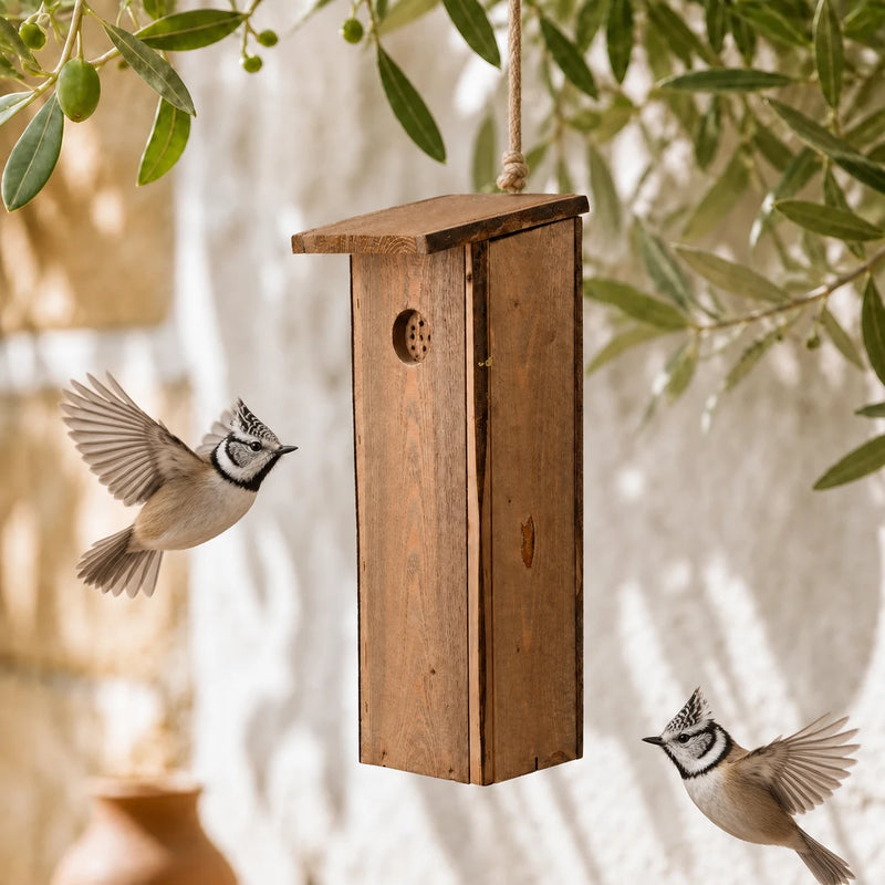 Birdhouse with cavity deep