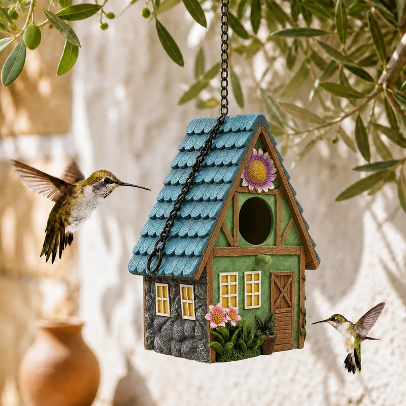 Birdhouse hanging green style chalet