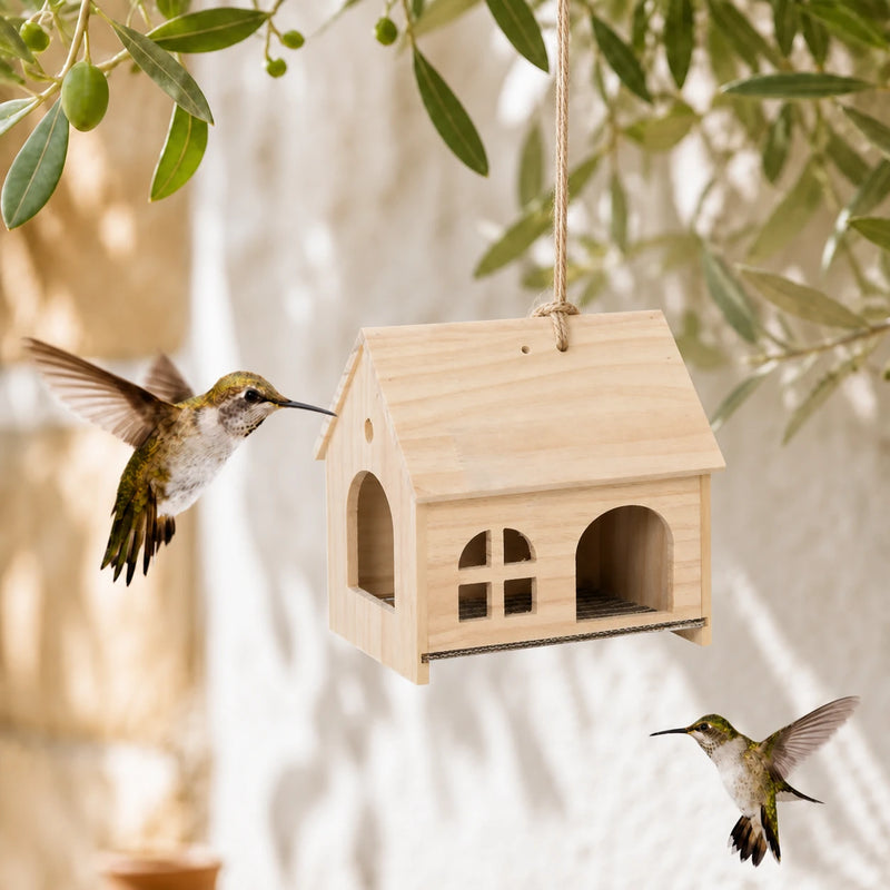 Birdhouse duplex transparent