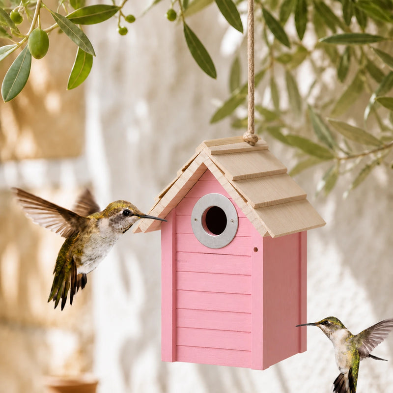Birdhouse pink compact