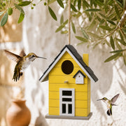 Birdhouse hanging in wood size 17 × 12 × 20 cm
