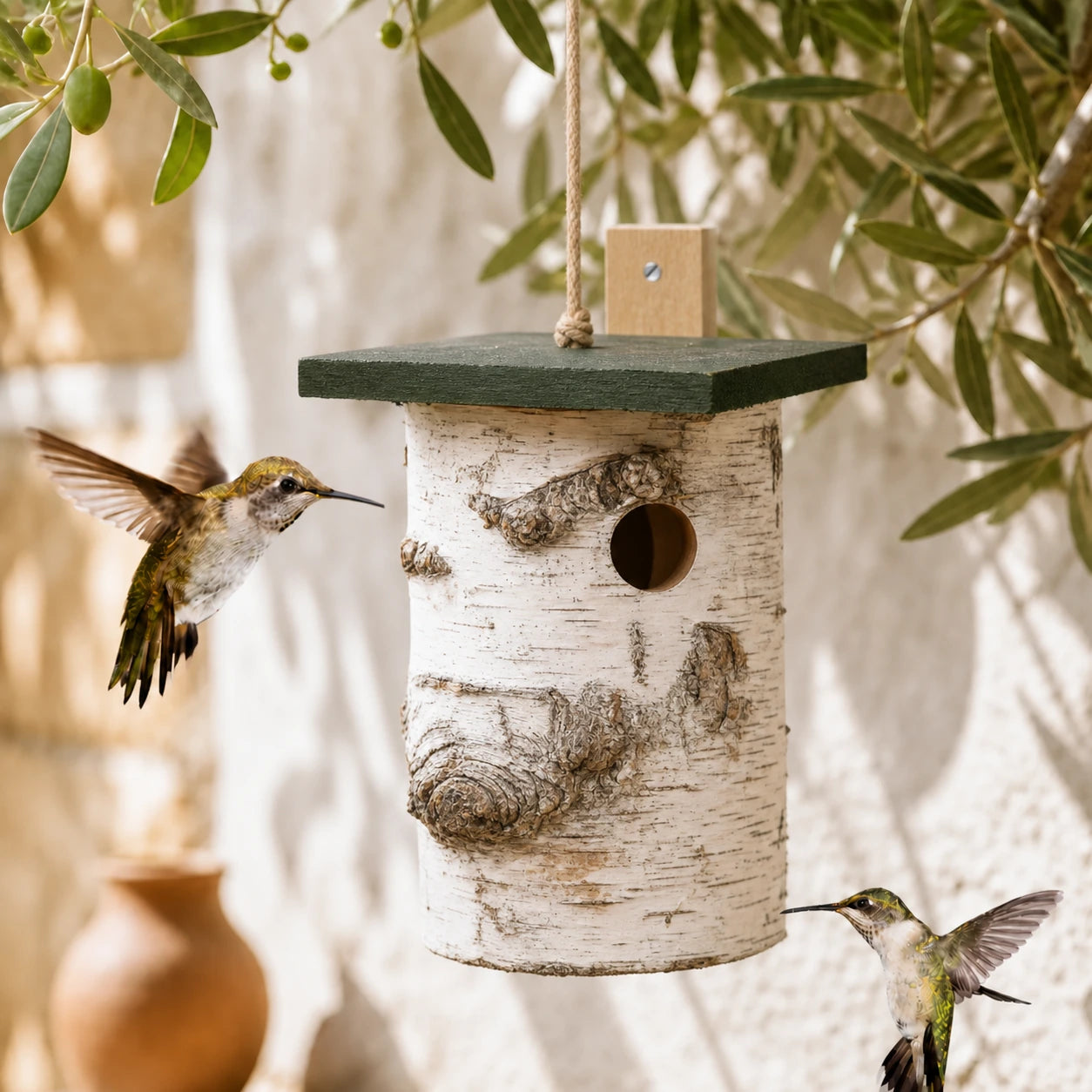 Birdhouse in birch