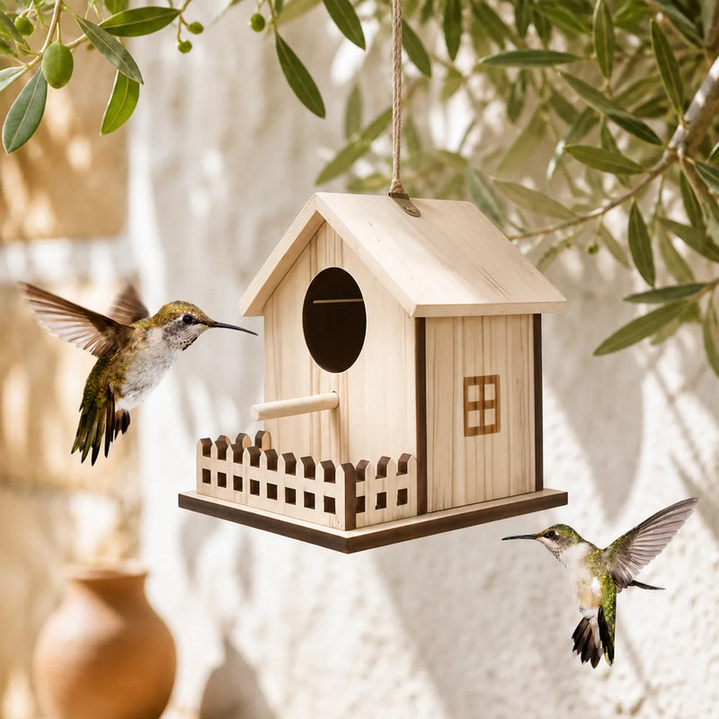 Birdhouse balcony railing