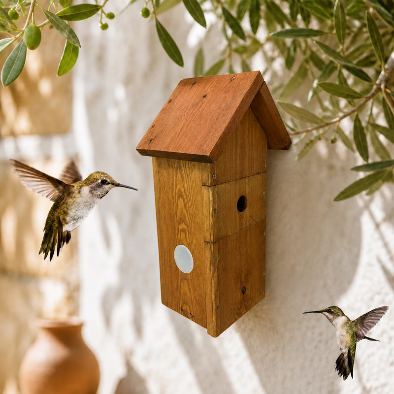 Birdhouse camera-compatible solar