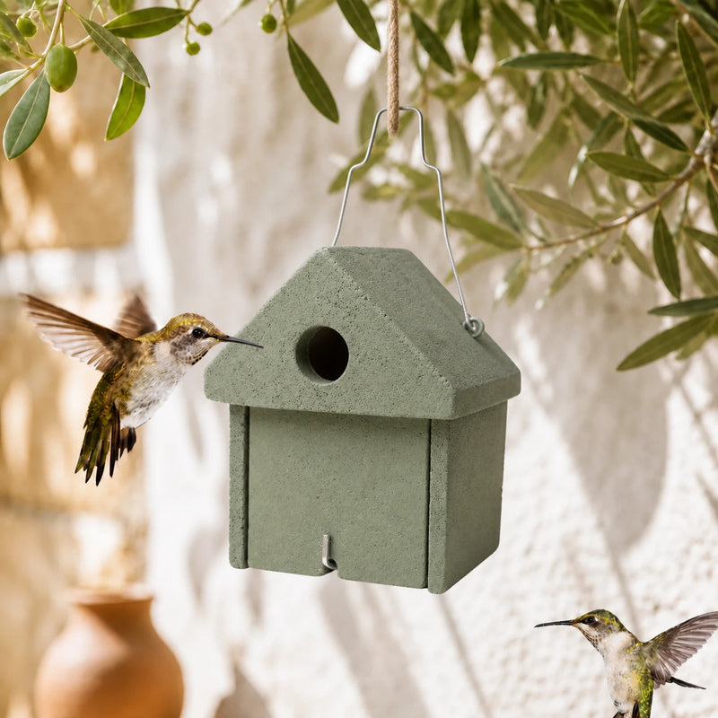 Birdhouse green entrance 45 mm