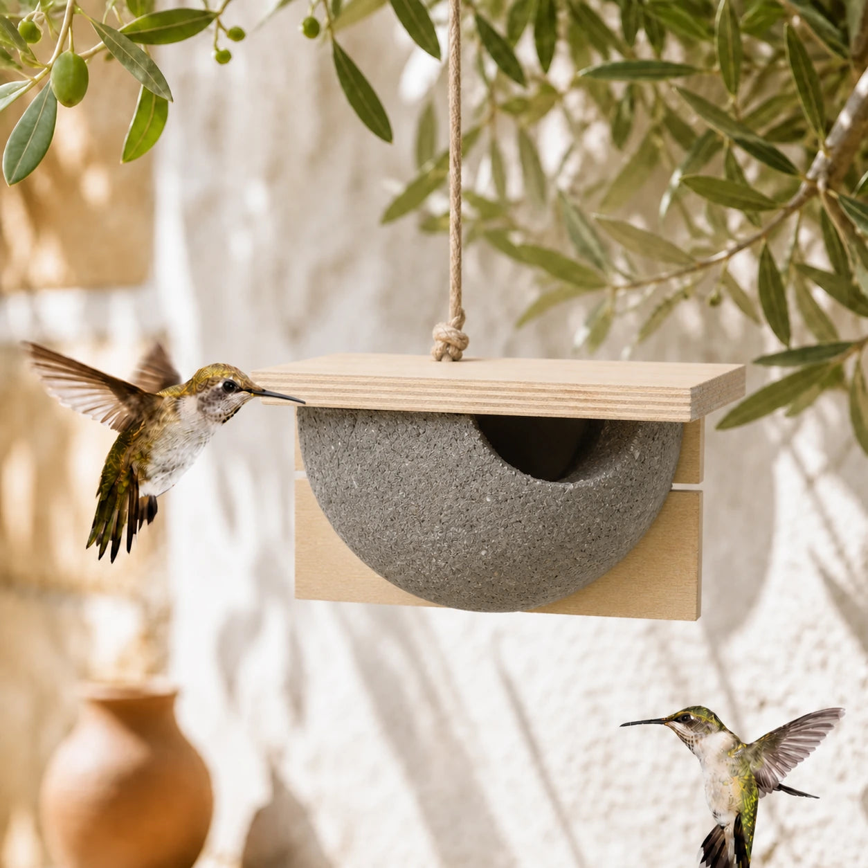 Nest artificial simple under front