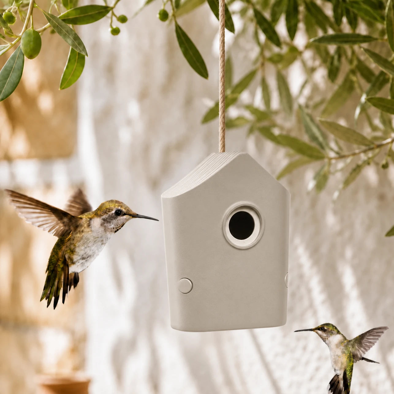 Birdhouse beige size 23 × 18 × 18 cm