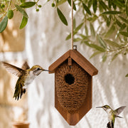 Birdhouse in wood brown