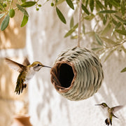 Birdhouse round woven