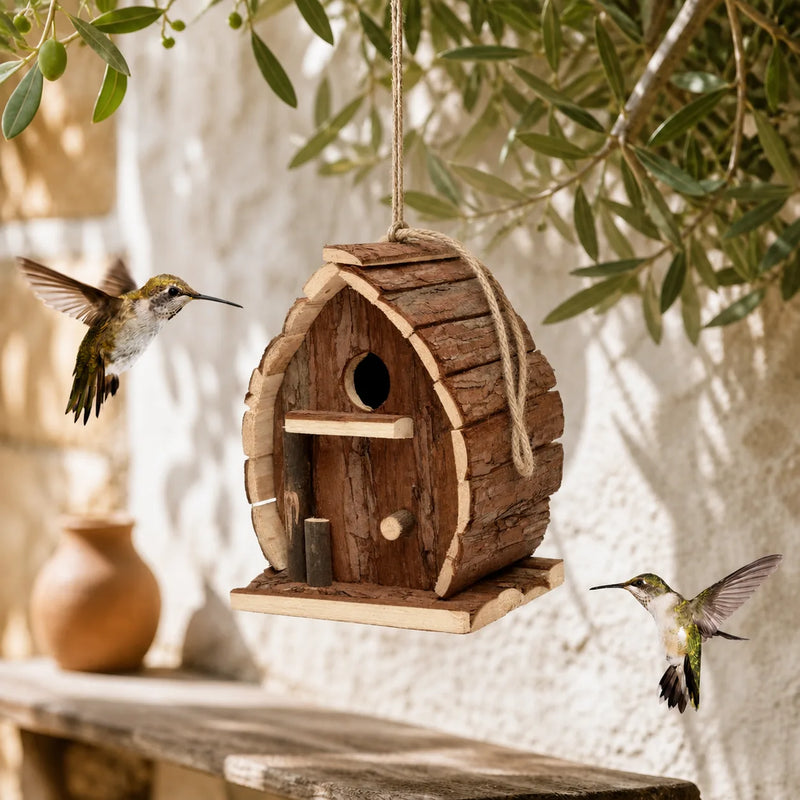 Birdhouse arch bark