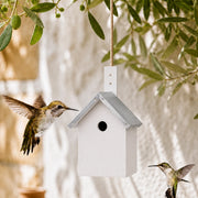 Birdhouse white size 19,2 × 18 × 31,2 cm