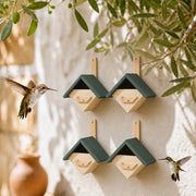 Set of 4 birdhouses 24 × 16 × 30 cm