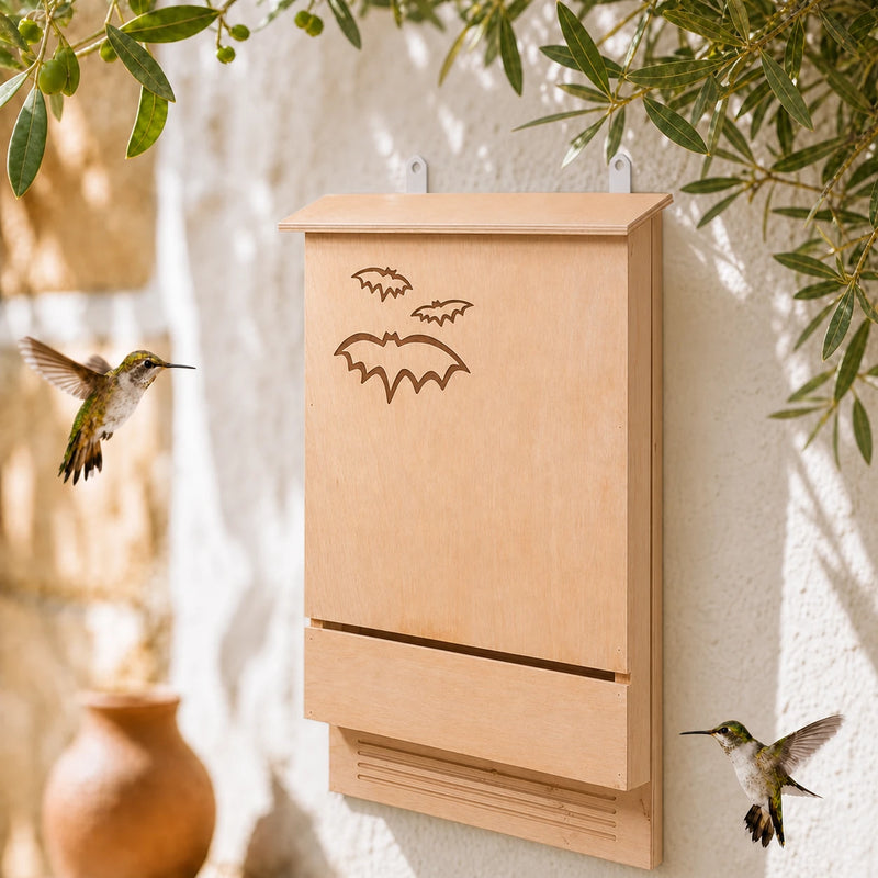 Large bat house in birch