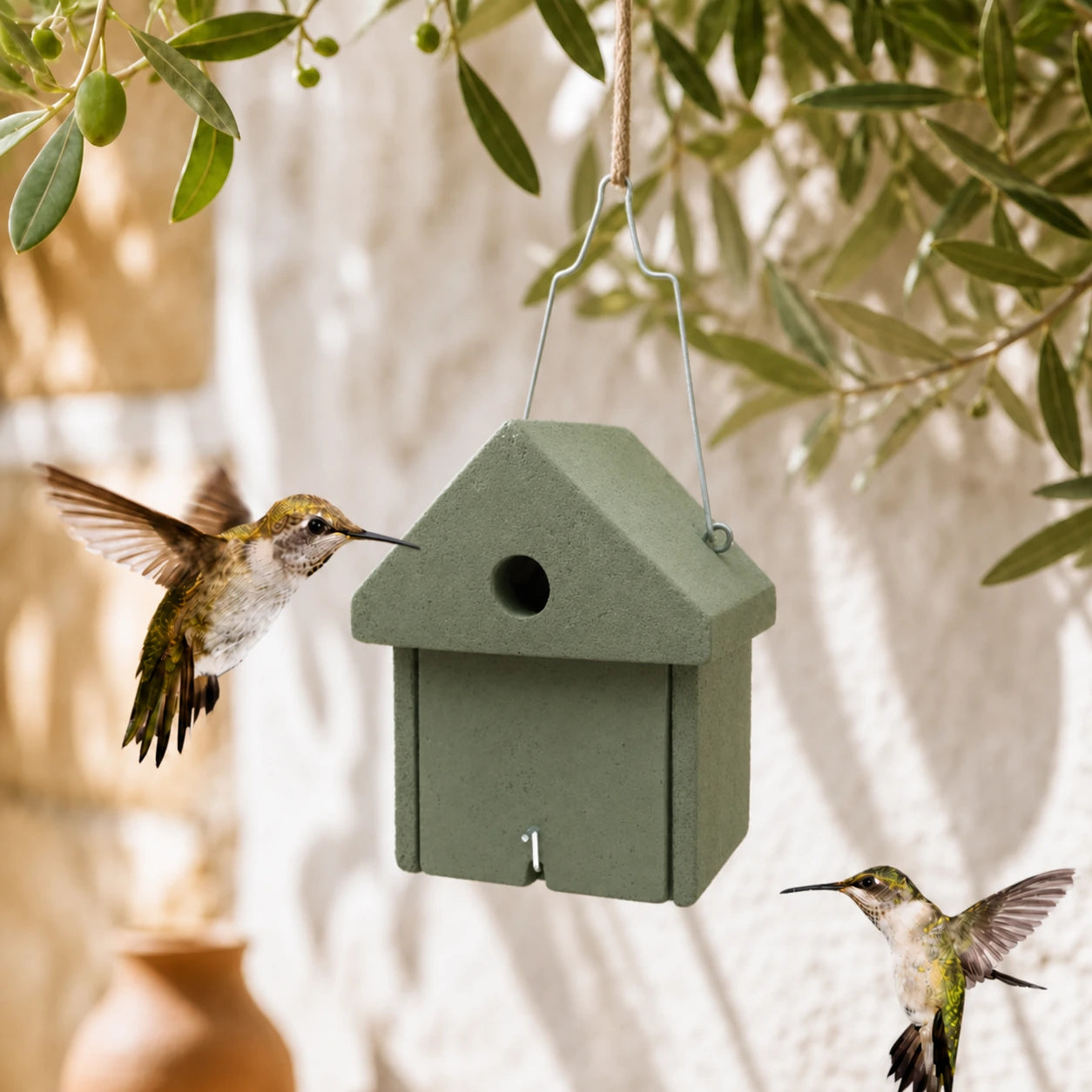 Birdhouse in concrete 32 mm