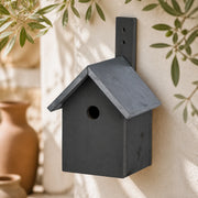 Birdhouse grey with zinc roof double slope
