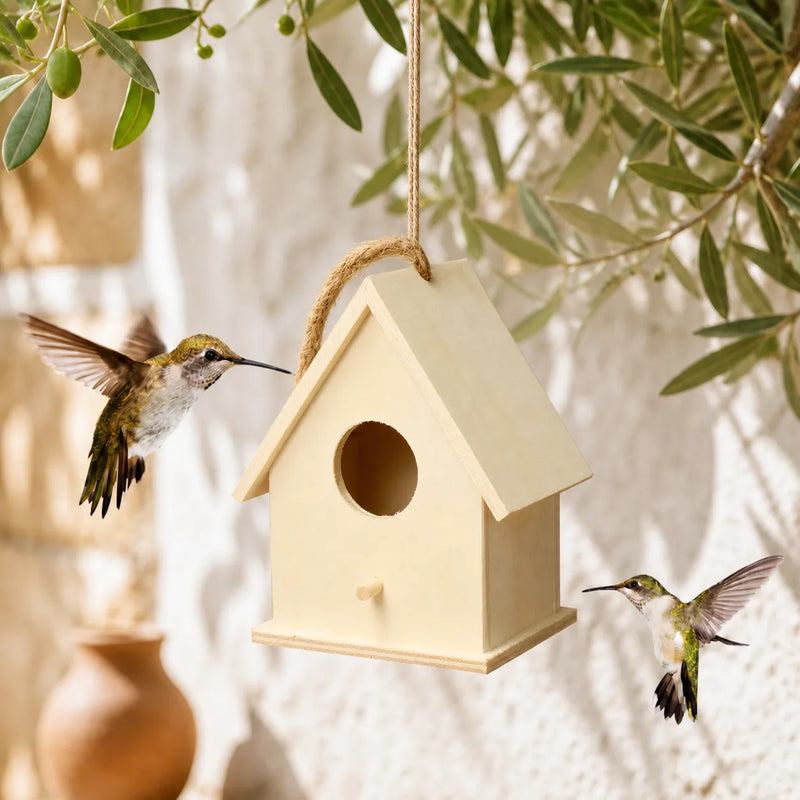 Birdhouse rope simple