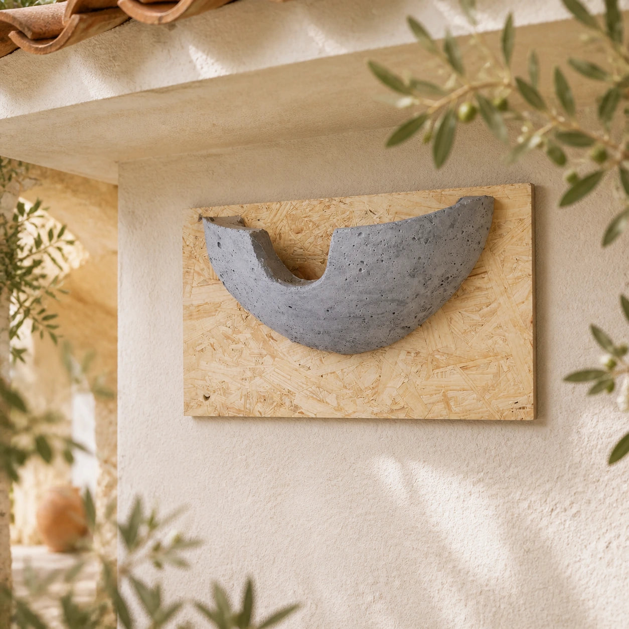 Nest artificial under front-roof
