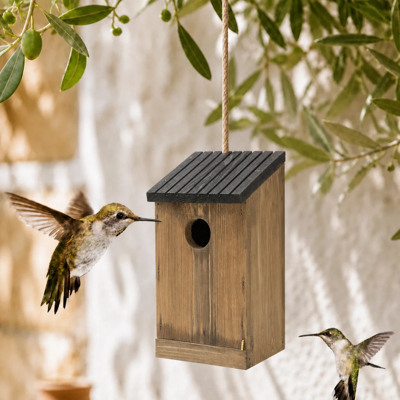 Birdhouse in pine