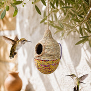 Birdhouse woven in grass seagrass
