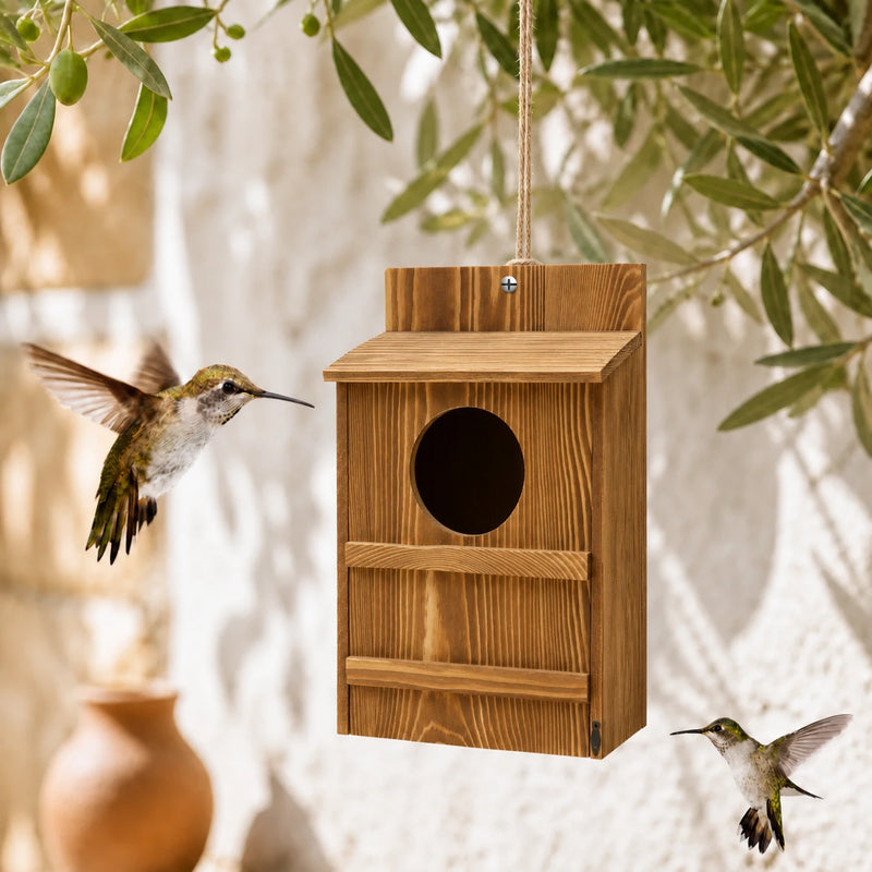 Birdhouse observation wood