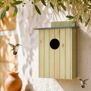 Birdhouse in wood treated