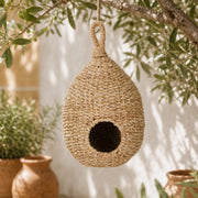 Birdhouse in rush woven