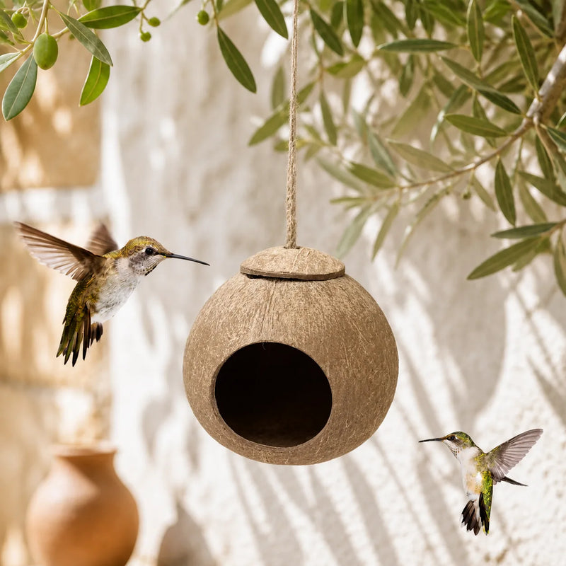 Coconut smooth birdhouse