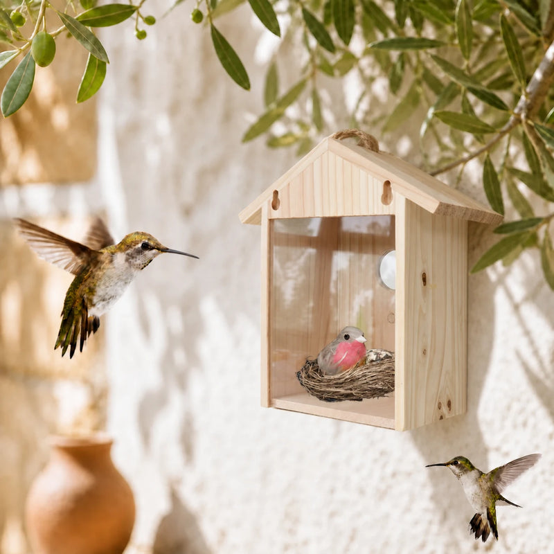Birdhouse with window acrylic