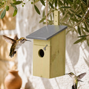 Birdhouse with zinc roof entrance 50 mm