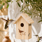 Birdhouse engraved with entrance 30 mm