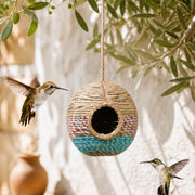 Birdhouse woven handcrafted in reed