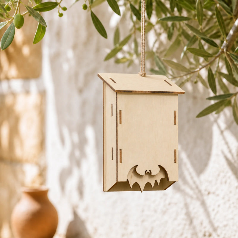 Birdhouse shelter wall-mounted