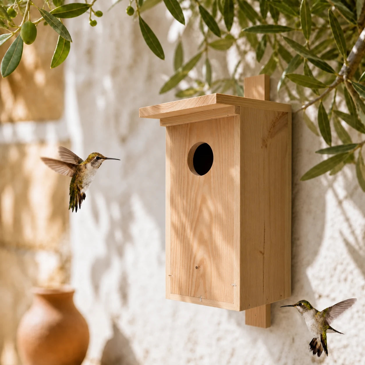 Birdhouse large hole of flight 85 mm
